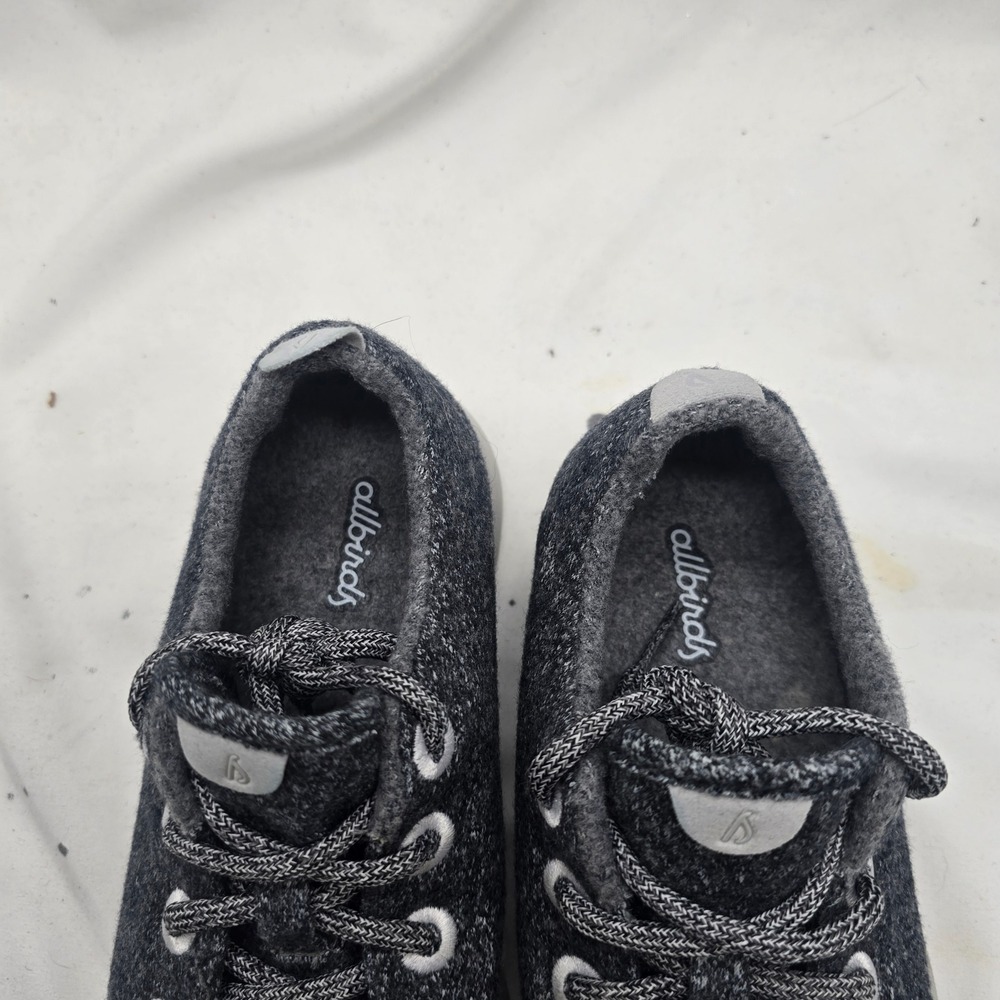 Allbirds Wool Runners Sneakers Women 9 Charcoal Grey Merino Wool Sustainable Eco - Picture 5 of 8